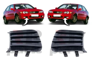 PARA TOYOTA COROLLA E11 00-01 NUEVO JUEGO PAR DE REJILLAS CUBIERTA LUZ ANTINIEBLA DELANTERA - Imagen 1 de 3