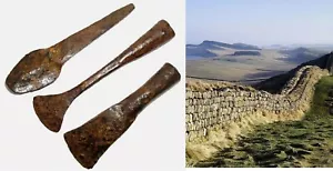 Antiker römischer Hadrianswall Steinmetz EISEN Werkzeuge Legionär Festungen Brücken - Bild 1 von 13