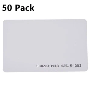 50Pcs/Set Door Entry Access Proximity RFID ID Cards Token TK4100 EM4100 125Khz D - Picture 1 of 4