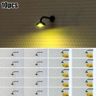 OO / HO Gauge LED Wall Light Collection 10 Lamp Posts with Wiring and Resistors