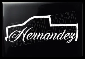 HERNANDEZ CAMIONETA STICKER CALCOMANIA DECAL DE VINILO BLANCO 11"   - Bild 1 von 1