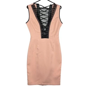 ShoeDazzle Schnürschuh Bodycon Dress Misty Pink Schuh Dazzle Dress Größe M - Bild 1 von 17