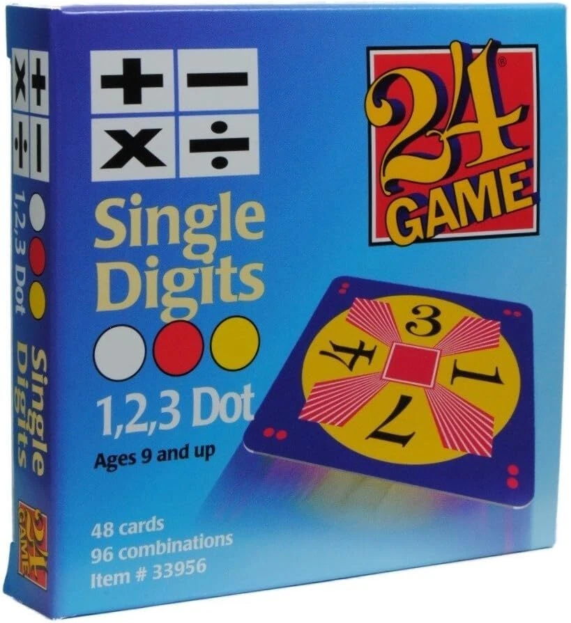 NEW 24 GAME 48 Card Deck, Single Digit Cards Math Game 9+ - Image 1 of 1