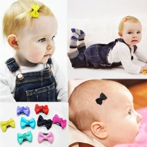 Girl's Fashion Hair Accessories Infant Mini Hair Clip Baby Hairpin Bow Headwear - Picture 1 of 14