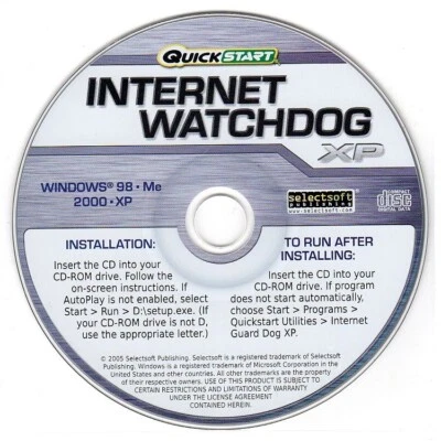 QuickStart Internet Watchdog XP (PC-CD-ROM, 2005) for Windows - NEW CD in SLEEVE - Image 1 of 3