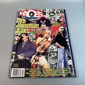 Vintage Faces Rocks Magazine May 1994 Guns N’ Roses, Motley Crue, Def Leppard 