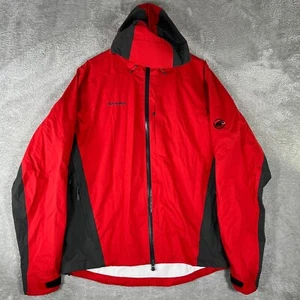 Mammut Gore-Tex Rain Jacket Mens XL Red Outdoors Waterproof Shell Hiking - Picture 1 of 11