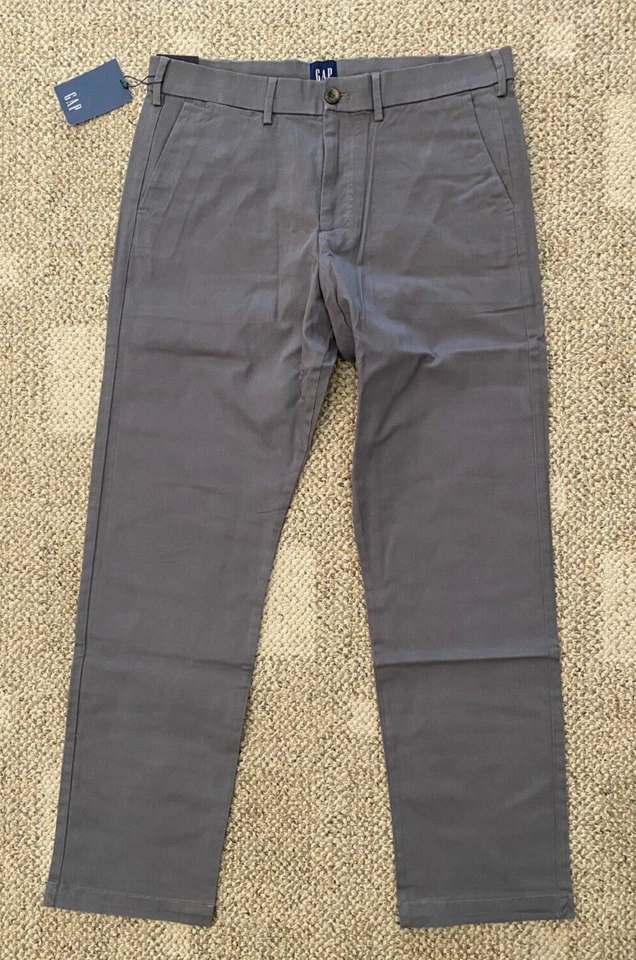 Gap Chino Pant Comfort Waist Soft Stretch Cotton GP000987 Castle Rock (grey).