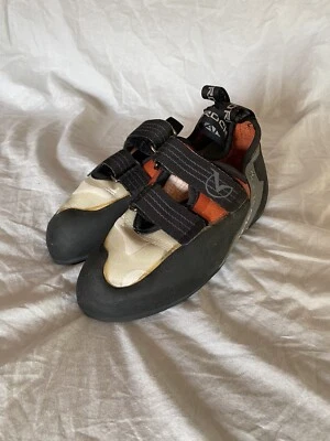 Zapato de Escalada Mad Rock Flash 18 Blanco/Naranja Para Hombre Talla 4.5 EU 36 - Nuevo en Caja Foto 1 de 4