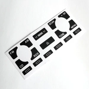 Set Reparatursatz Aufkleber Knopf Schalter Radio für Audi A4 B6 B7 A6 A2 - Bild 1 von 5