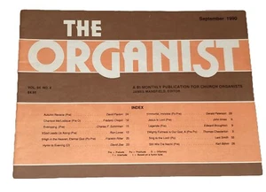 The Organist Bi Monthly Sheet Music  James Mansfield Volume 94 No. 4 1990 Sept - Picture 1 of 7