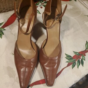 Worthington Jenny Rose Peach Caramel Women's Heel Ankle Strap Shoes.Size 8.5 M - Picture 1 of 20