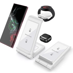 3in1 Wireless Charger Station Dock For Samsung Galaxy Watch 5/6 Z Fold 5 S23/S24 - Picture 1 of 26