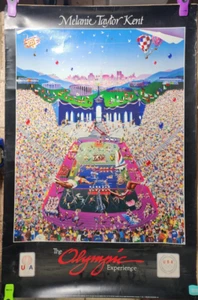 MELANIE TAYLOR KENT Autographed / SIGNED 1983 Los Angeles Olympic Games POSTER - Picture 1 of 22