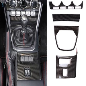 interior Center Console Dash Carbon Fiber ABS Trim Set Fits 2022-UP GR86  BRZ - Picture 1 of 12