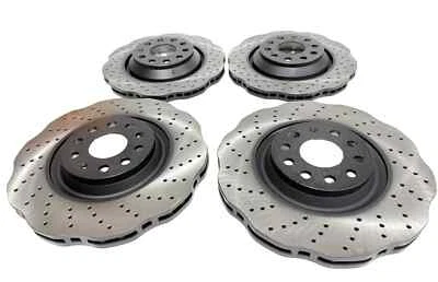 DISCO DE FRENO DELANTERO TRASERO AUDI S3 GOLF MK7 R GTi GTD WAVYE RS ESTILO RENDIMIENTO Foto 1 de 3