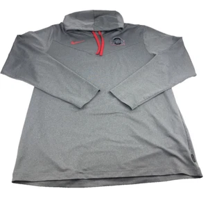 Nike Ohio State Buckeyes Sudadera con Capucha Para Hombres Grande Gris Dri Fit Pullover Ligero - Imagen 1 de 15
