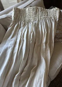 2 Silk Trading Company WIDE PINCHED LINEN PANELS ~ 26” x 88” - Picture 1 of 3