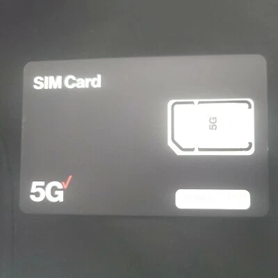 Verizon Wireless 5G SIM Card 3 Sizes 3-in-1 Nano/Micro/Standard NEW - Image 1 of 2