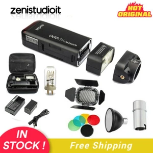 US Godox AD200 2.4 TTL HSS Flash Speedlite+AD-S2+AD-S11+AD-S15+BD07 Barndoor Kit - Picture 1 of 12