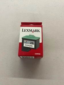 Genuine Lexmark 26 Color Ink Printer Cartridge Brand New in Box A3 - Picture 1 of 1