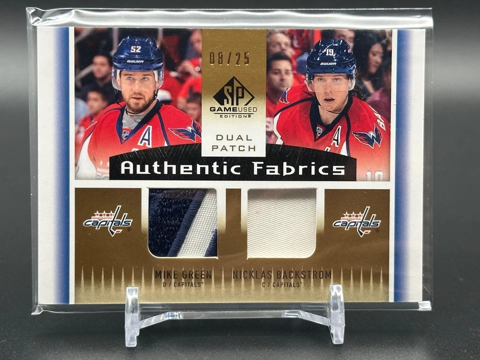 2011-12 SP Game Used #AF2-GB Backstrom / Green /25 MEM Washington Capitals - Image 1 of 2