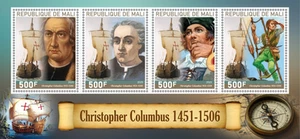 Stamps .Christopher Columbus Ships 8 sheets perforated NEW - Picture 1 of 8