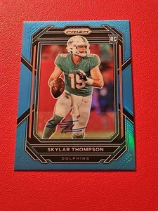 🏈2022 Prizm Rookies Blue Prizm Auto Skylar Thompson #354 Rookie Auto RC - Picture 1 of 2