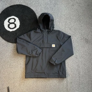 Chaqueta Pullover Carhartt Negra Con Capucha Anorak Nimbus - Imagen 1 de 9