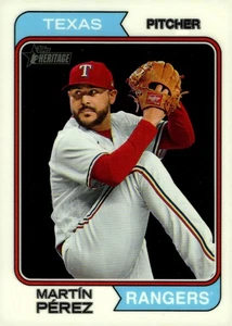 Topps Heritage 2023 cromo #628 Martin Perez 104/999 - Imagen 1 de 1