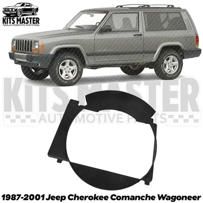New Radiator Cooling Fan Shroud for 1987-2001 Jeep Cherokee Comanche Wagoneer — 第 1/4 张图片