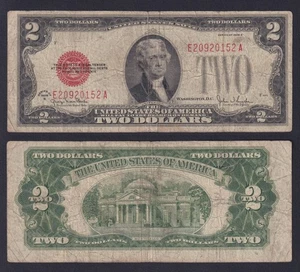 Banconota United States 2 dollars 1928G P-378g BB-/VF- - Imagen 1 de 1
