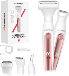 4 in 1 Rasoio Elettrico Donna, Depilatore Corpo Donna, Rasoio Parti Intime, Epil - Foto 1 di 12
