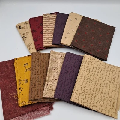 12 Fat Quarters Quilt Cotton Sewing "Glory Garden" By Clothworks - Image 1 of 3