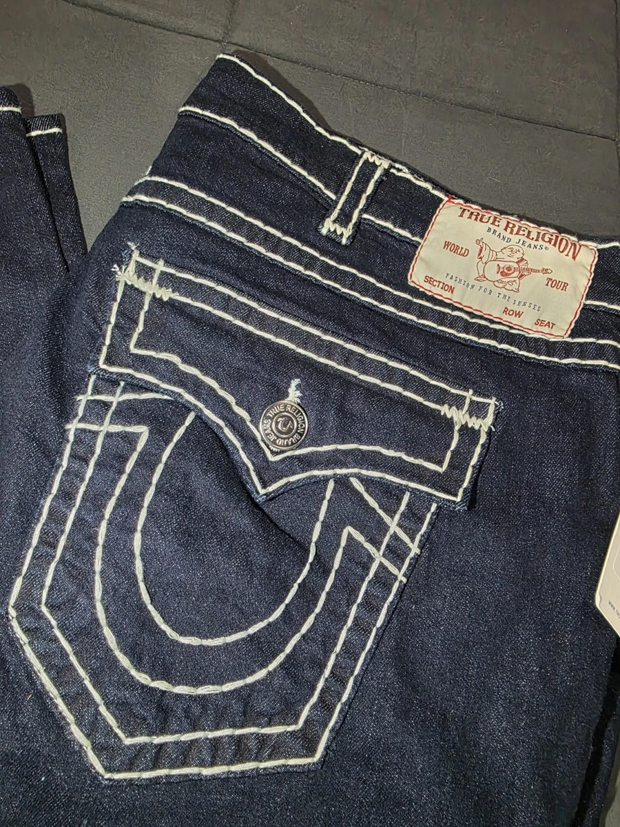 True Religion World Tour Blue Jeans for Men for sale - eBay