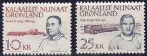 GROENLANDIA 1990 Personalità politiche 2v MNH** - Imagen 1 de 1