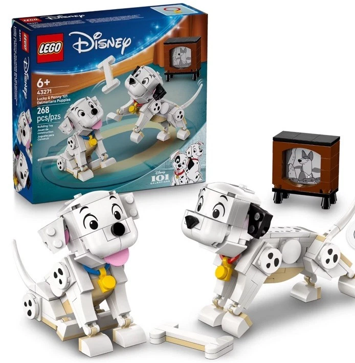 LEGO Disney Lucky & Penny 101 Dálmatas Cachorros Juego de Juguetes de Construcción Foto 1 de 1