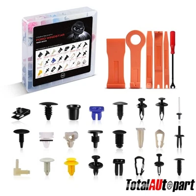 Kits de 240 clips de retención de guardabarros para panel de moldura de puerta para Ford Windstar 95-03 Foto 1 de 4