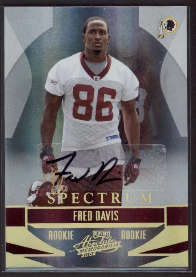 2008 Fred Davis Playoff Absolute Spectrum  Auto  RC 18/25    #183 (D1019) - Image 1 of 1