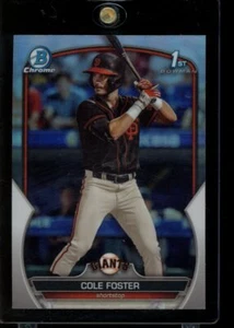 2023 Bowman Draft #BDC-128 Cole Foster Chrome Refractor - Picture 1 of 2