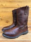 Red Wing Pecos 1132 Supersole Men's 11-inch Soft Toe Pull-On Boots Size US 10.5B