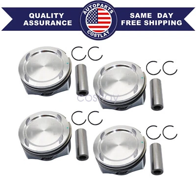 Pistão de motor e pino e anel de pressão compatível com Buick Encore Chevrolet Sonic 2013-20 - Imagem 1 de 4