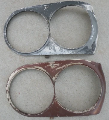 1 FARO IZQUIERDO FORD THUNDERBIRD IZQUIERDO FARO BISEL MOLDURA PUERTA 1958-1959 OEM Foto 1 de 4