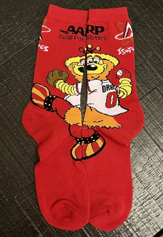 Albuquerque Isotopes Minor League Baseball Orbit socks Promo OSFM New Mexico Cover