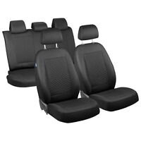 Intensiv Schwarze Sitzbezüge für HYUNDAI H1 CARGO Autositzbezug SET 1+2