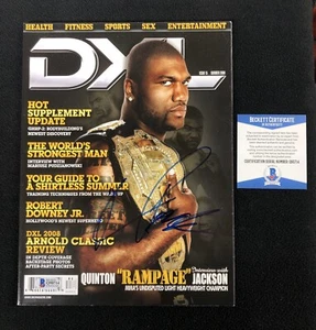 "Revista DXL firmada por Jackson Beckett Certificado de Autenticidad UFC - Imagen 1 de 1