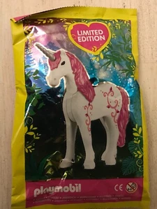 FIGURINE NEUF SOUS BLISTER PLAYMOBIL LA LICORNE ROSE FLUO - Picture 1 of 1