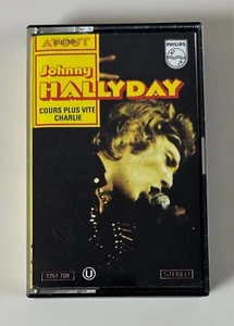 Johnny Hallyday - Cours plus vite Charlie/ Cassette Audio-K7 Tape - Imagen 1 de 2