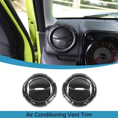 Cubierta de salida de ventilación de aire acondicionado fibra de carbono para Suzuki Jimny 2019-2025 Foto 1 de 4
