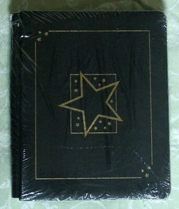 Creative Memories 8.5 X 11 Black with Gold Star Tribute Scrapbook Album - Picture 1 of 2